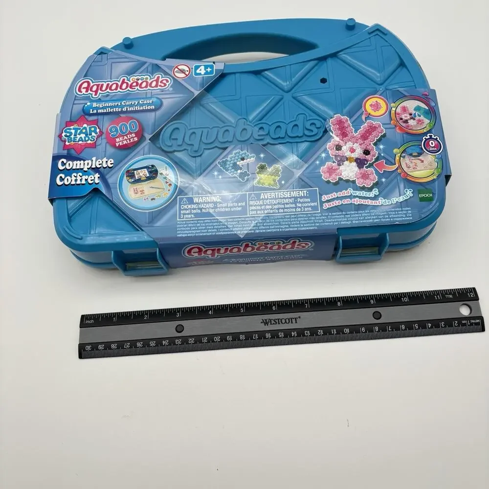 NEW Aquabeads Beginners Carry Case Craft Set Star Beads 900 Beads. Sealed. - Picture 11 of 12